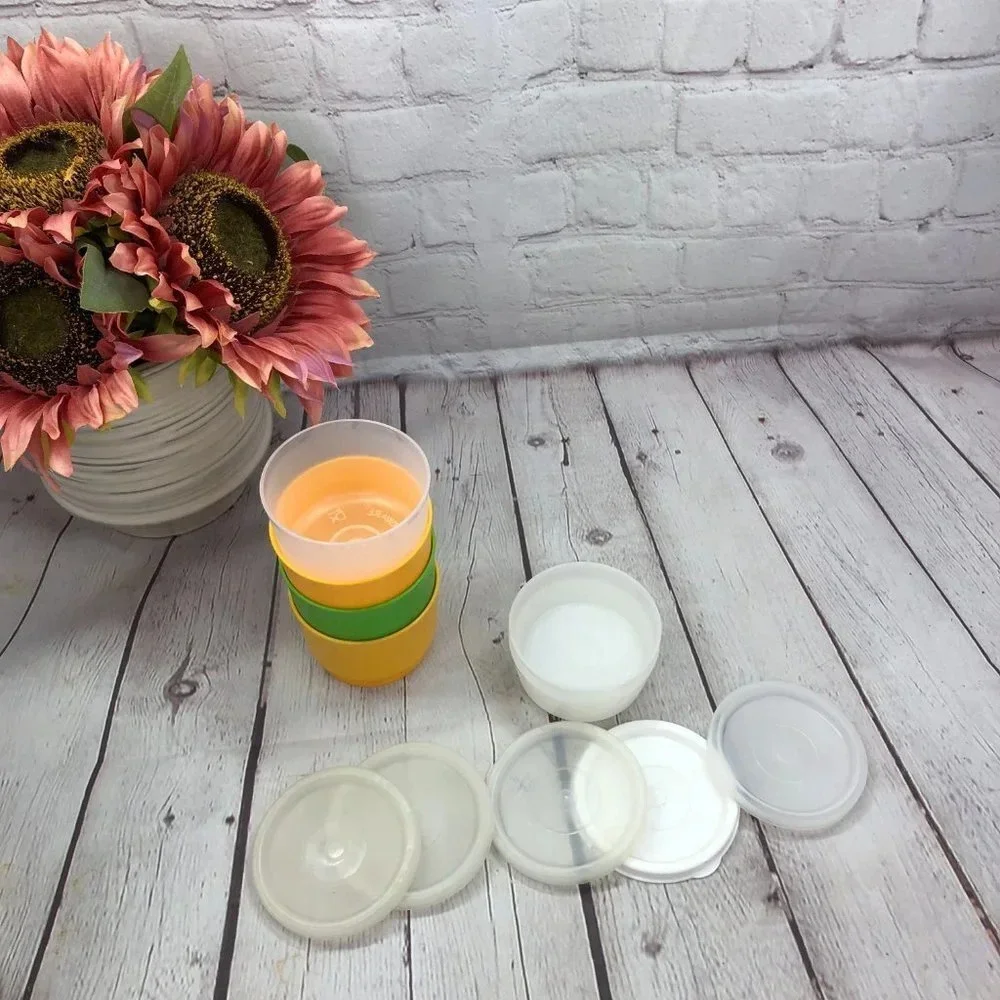 Vintage Tupperware SNACK CUP 4oz and OHAYO bowl